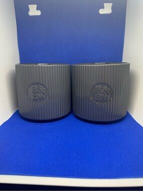 2 Mahogany Teakwood High Intensity Candles in Decorative Jars New BBW